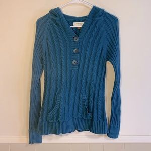 5/$25 Sonoma Women’s Blue 100% Cotton Sweater